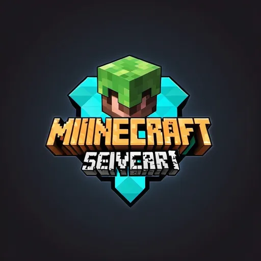 Prompt: (accurately spelled text "Make me a logo for a Minecraft server with a gamecraft name and a server slogan that exceeds your expectations"), colorful, dynamic, vibrantly detailed, playful Logo textures, game-oriented theme, incorporating Minecraft motifs, (eye-catching logo design), engaging typography, immersive atmosphere, pixelated backgrounds, bright color palettes, high-quality rendering, bold emphasis on creativity and fun, ideal for gamers and Logo enthusiasts.