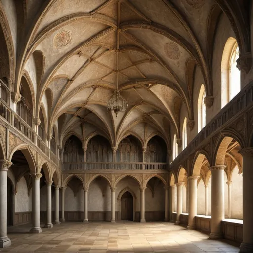 Prompt: medieval palace of female obesity