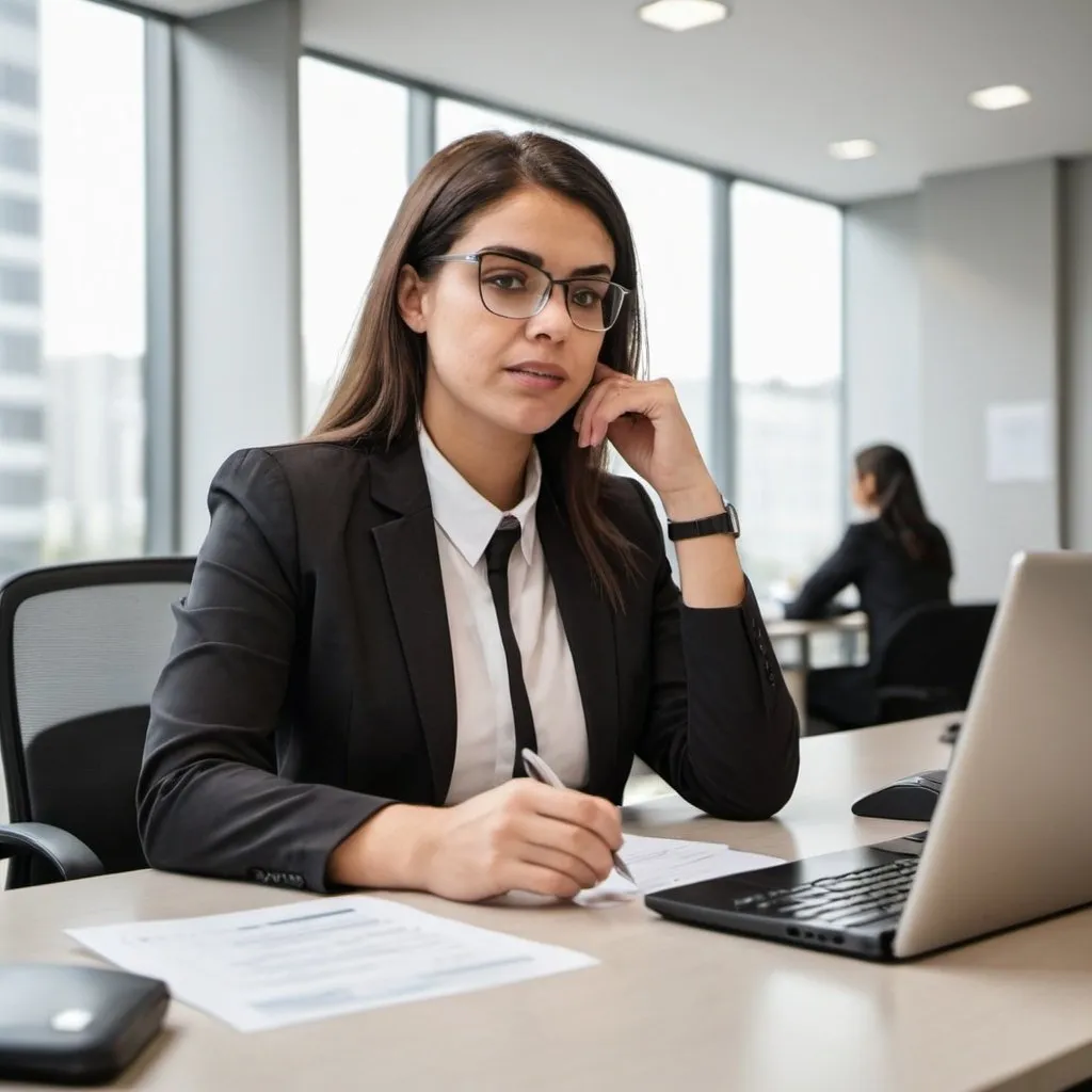 Prompt: A relationship manager working in a bank
