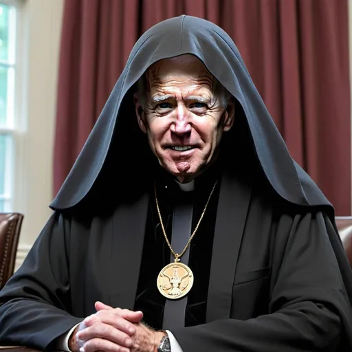 Prompt: Realistic photo of Joe biden as Emperor palpatine Lord Sidious