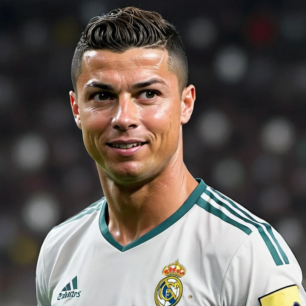 Prompt: Ronaldo is a cartoon