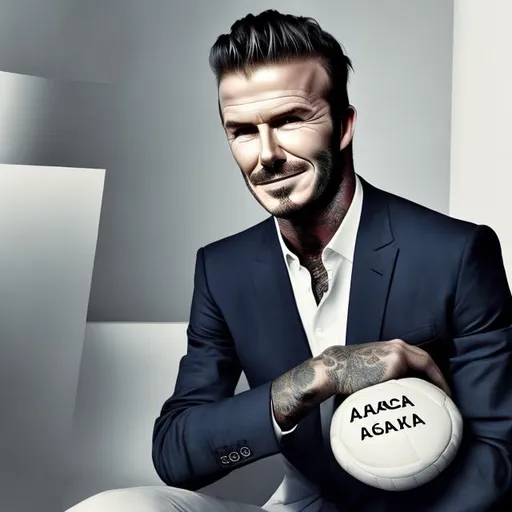 Prompt: David Beckham as ambassador for aga