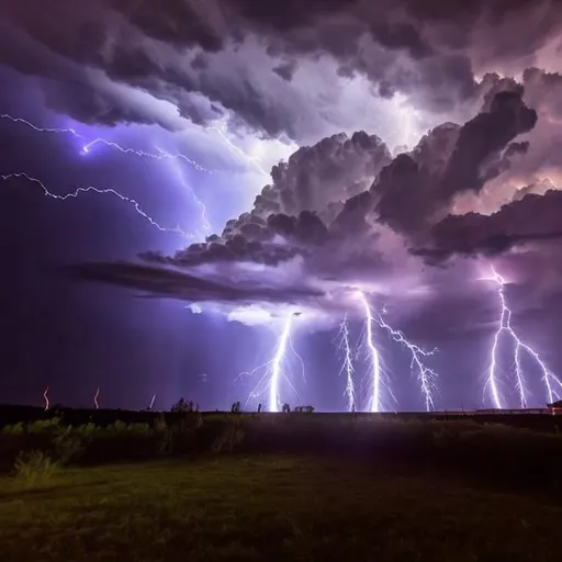 Prompt: Huge Lightning bolts coming from a giant Tesla Coil 