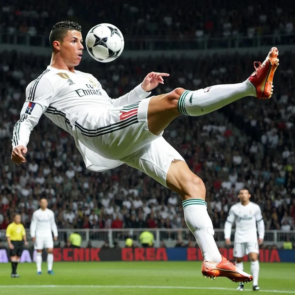 Prompt: ronaldo Bicycle Kick