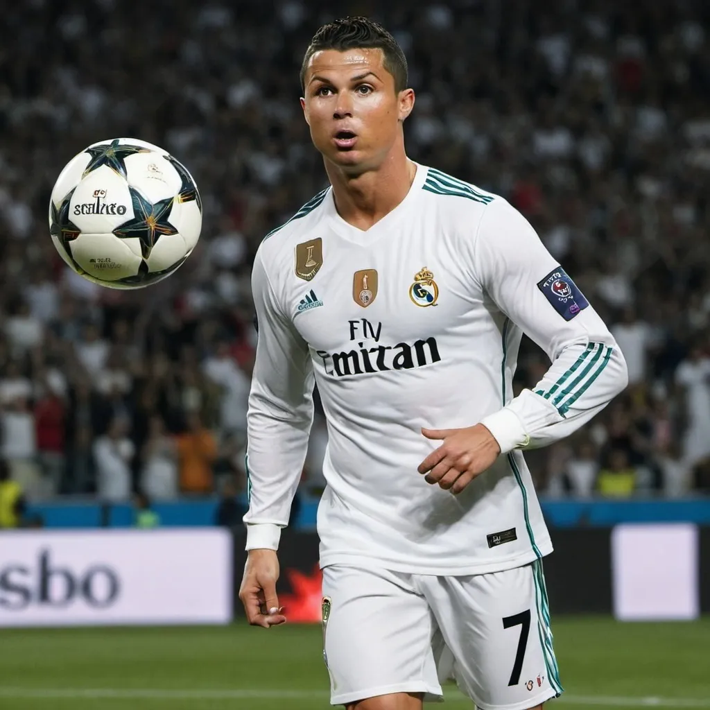 Prompt: ronaldo 5 ballon do'r 