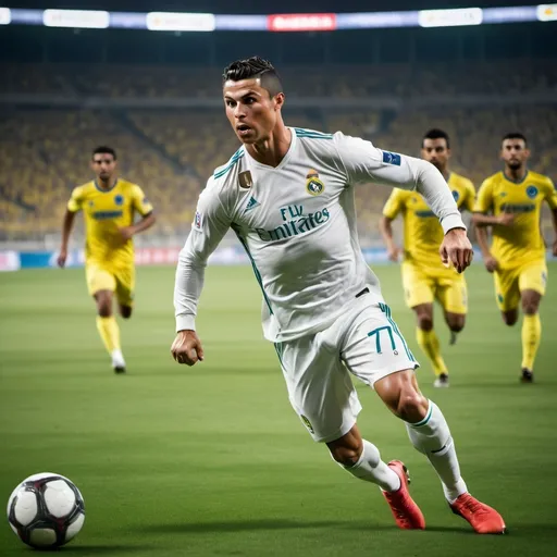 Prompt: ronaldo silde tackle Al nasser