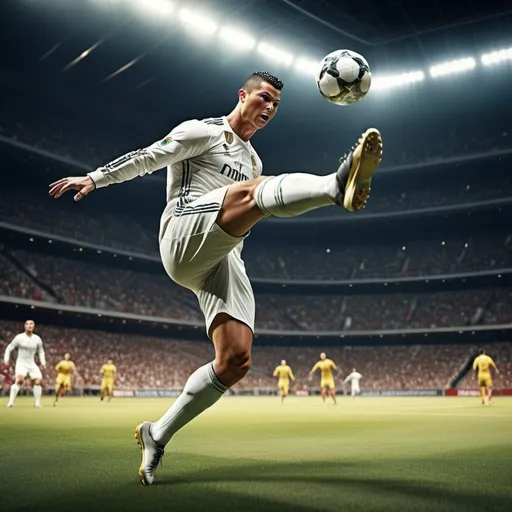 Prompt: Ronaldo bicycle kick