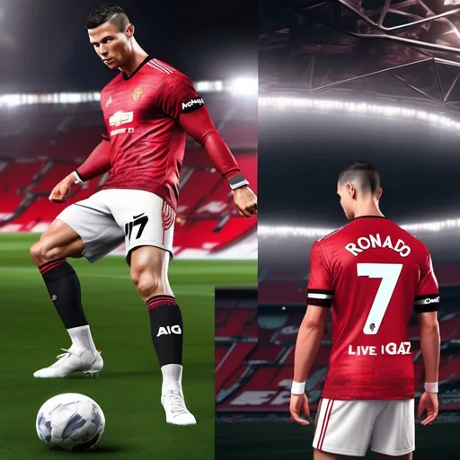 Prompt: 2022 ronaldo manchester untied AIG shirt