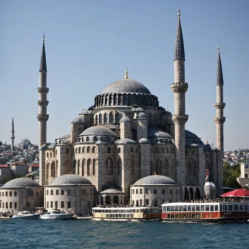Prompt: create a picture that about what is İstanbul is still byzantium city built more chruchs without any muslims