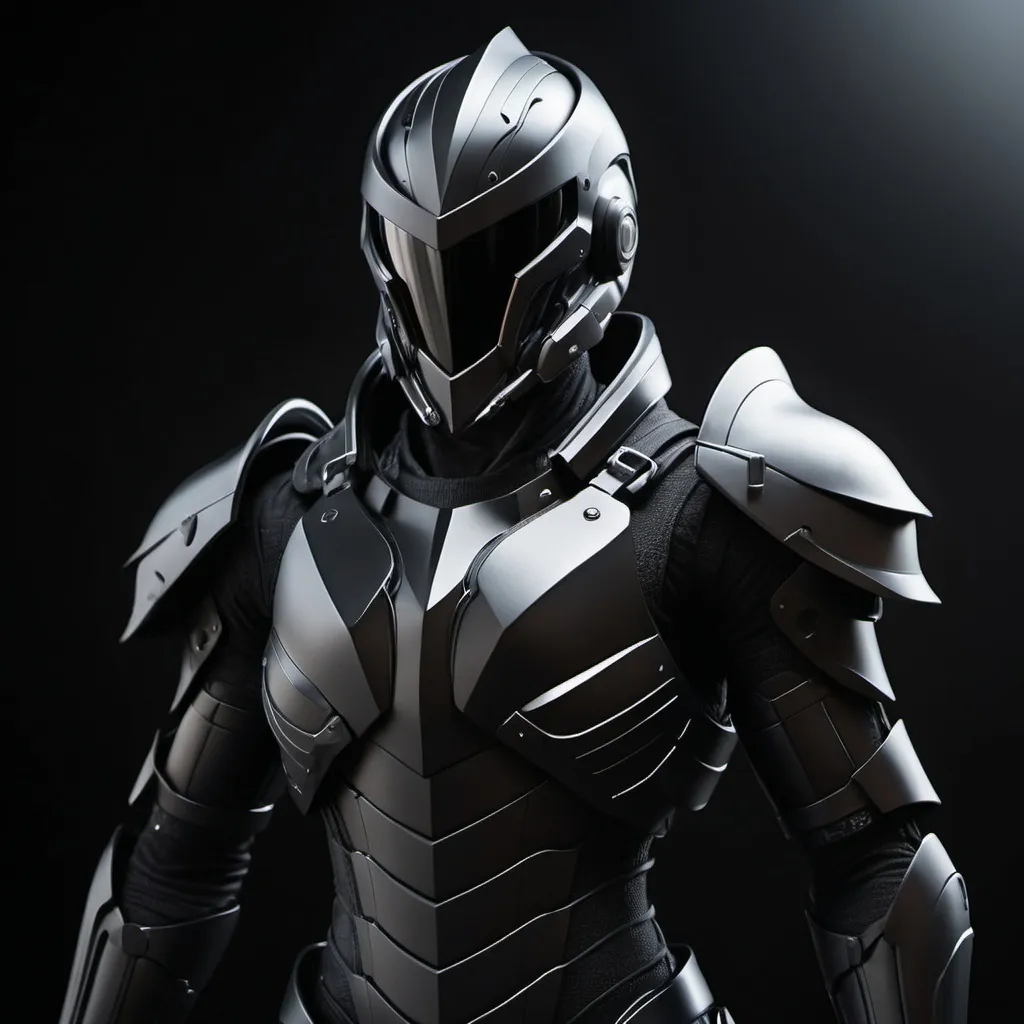 Prompt: make a black 117 armor