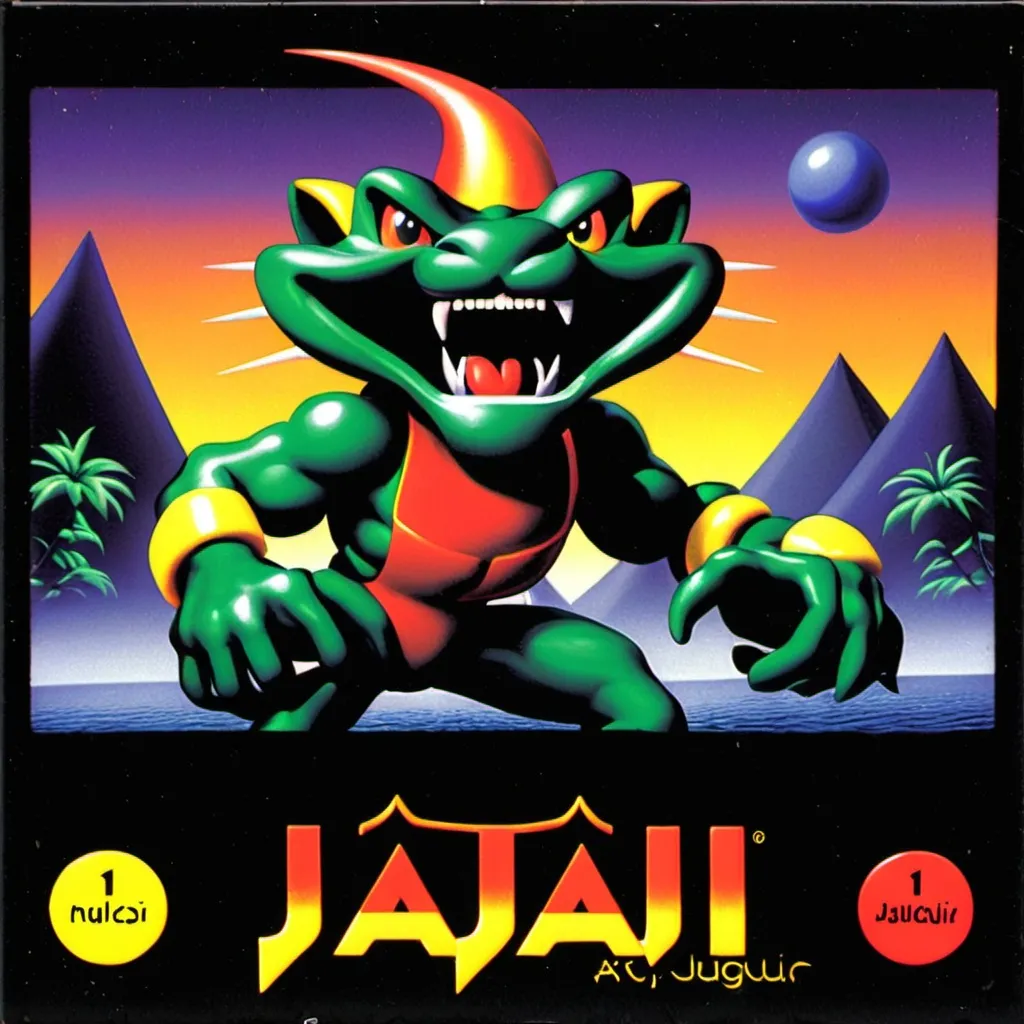 Prompt: Walugi in Atari Jaguar, Box game