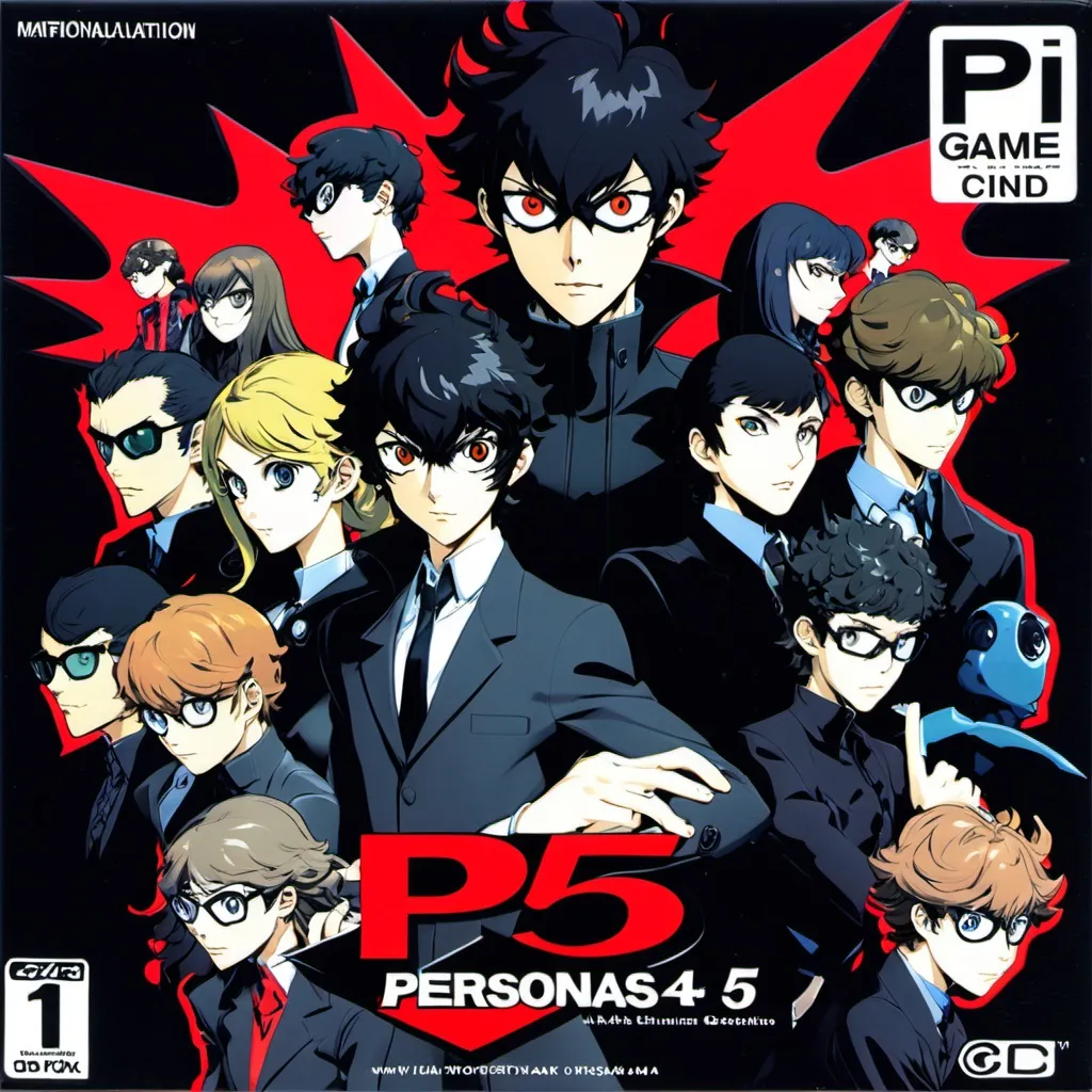 Prompt: Persona 5 in Phillips CD-I, Box game