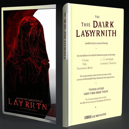 Prompt: Create a book cover  The Dark Labyrinth