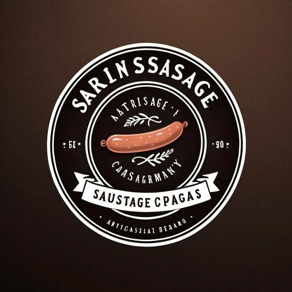 Prompt: logo for artisan sausage company