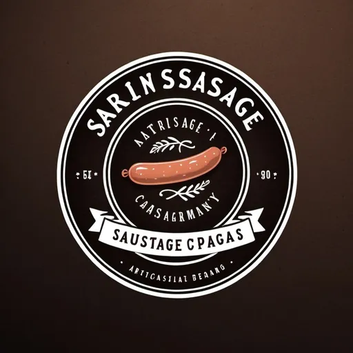 Prompt: logo for artisan sausage company