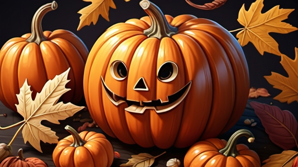 Prompt: Fall Autumn pumpkin spice  cartoon, illustration  (UHD, 4k,intricately detailed, deep colors, high contrast)