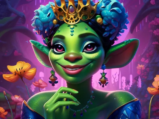 Prompt: <mymodel> princess and the frog  (Tim Burton art style) .UHD, 4k,intricately detailed, deep colors, high contrast (UHD, 4k,intricately detailed, deep colors, high contrast)