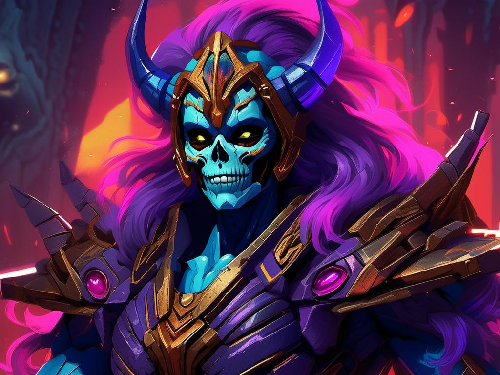 Prompt: <mymodel>skeletor  (transformers art style) .UHD, 4k,intricately detailed, deep colors, high contrast (UHD, 4k,intricately detailed, deep colors, high contrast)