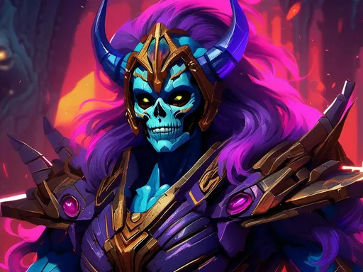 Prompt: <mymodel>skeletor  (transformers art style) .UHD, 4k,intricately detailed, deep colors, high contrast (UHD, 4k,intricately detailed, deep colors, high contrast)