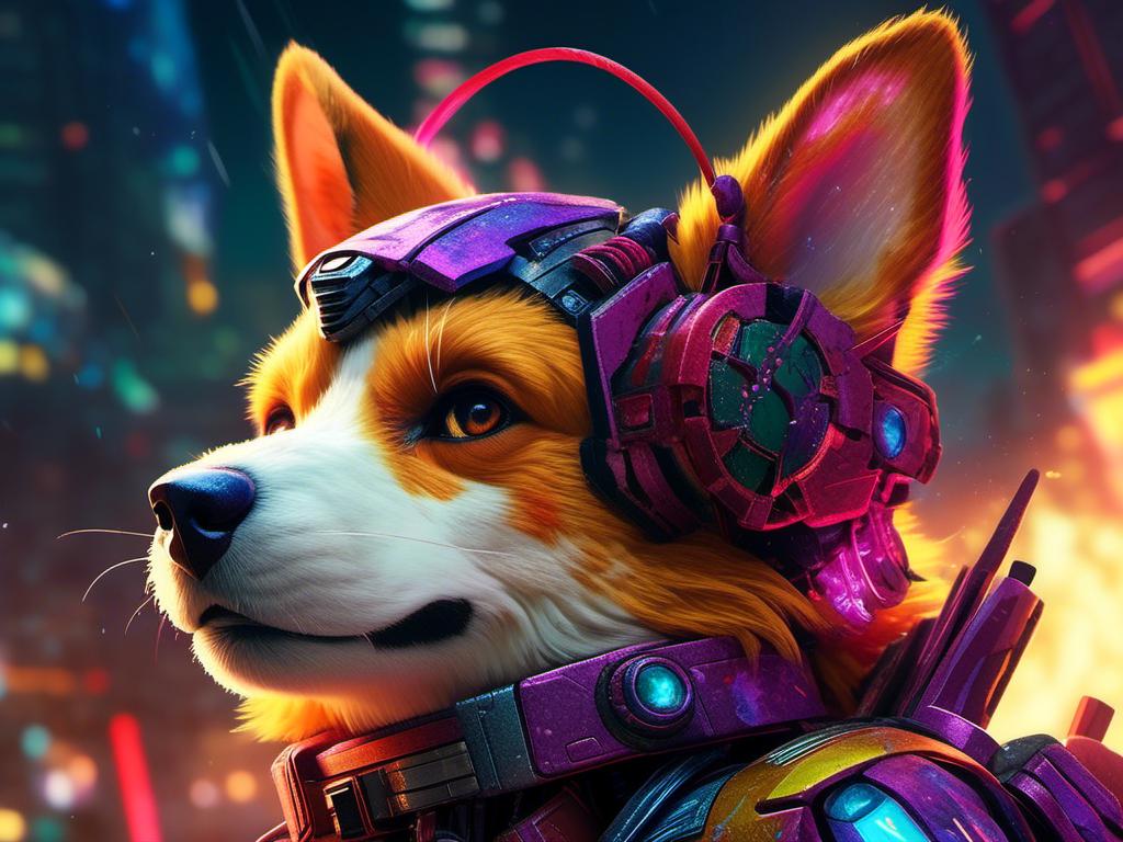 Prompt: <mymodel> corgi  (transformers art style) .UHD, 4k,intricately detailed, deep colors, high contrast (UHD, 4k,intricately detailed, deep colors, high contrast)