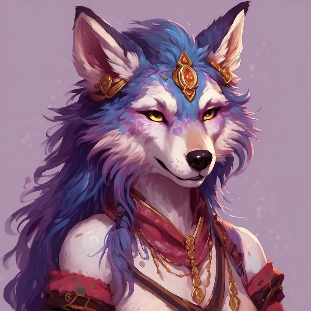 Prompt: <mymodel> mythical wolf anthro furry 