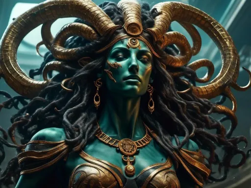 Prompt: <mymodel> horror,ancient greece, medusa, evil, scary (UHD, intricate details, deep colors, 4k)