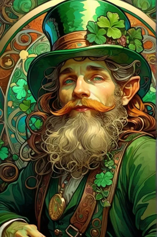 Prompt: Leprechaun  (UHD, 4k,intricately detailed, deep colors, high contrast)