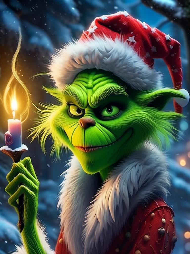 Prompt: <mymodel> the grinch (nightmare before Christmas art style) .UHD, 4k,intricately detailed, deep colors, high contrast (UHD, 4k,intricately detailed, deep colors, high contrast)