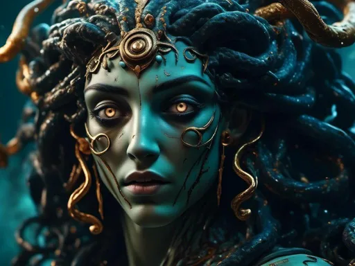 Prompt: <mymodel> horror,ancient greece, medusa, evil, scary (UHD, intricate details, deep colors, 4k)