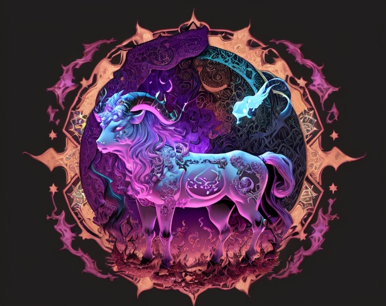 Prompt: Taurus ,(ghost art style) (zodiac) (star signs), whimsical, gothic.mythical UHD, 4k,intricately detailed, deep colors, high contrast (UHD, 4k,intricately detailed, deep colors, high contrast)