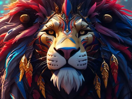 Prompt: <mymodel>lion king  (Tim Burton art style) .UHD, 4k,intricately detailed, deep colors, high contrast (UHD, 4k,intricately detailed, deep colors, high contrast)