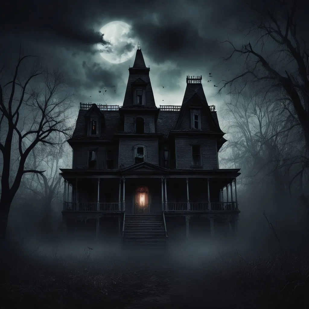 Prompt: a cursed haunted house

