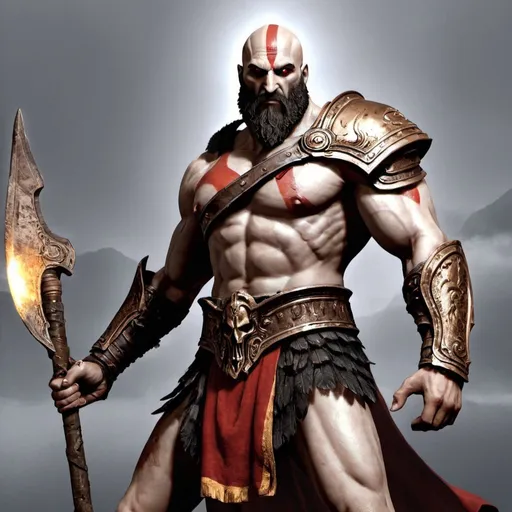 Prompt: ares the god of war with casoh