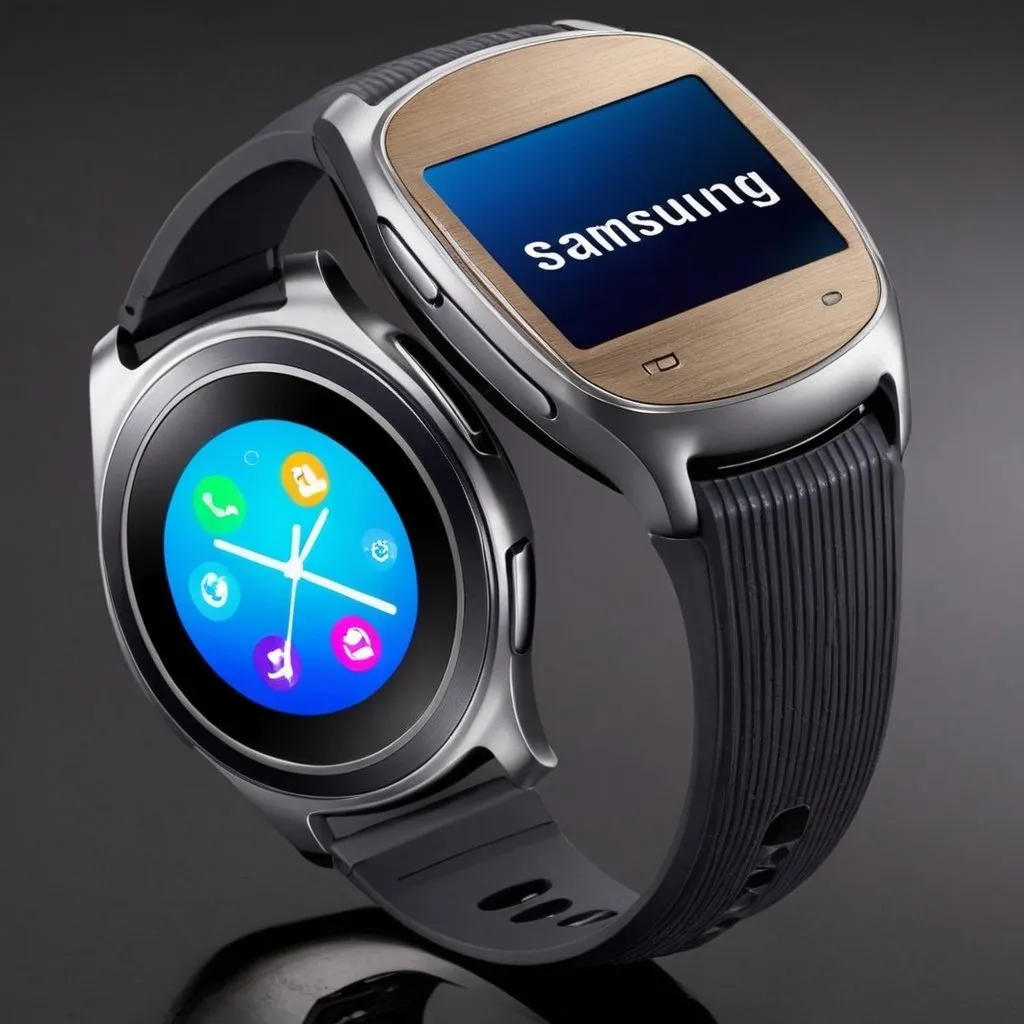 Prompt: smartwatch by Samsung model 5 (call to action image for website and other abgal this  time as a overview section )
