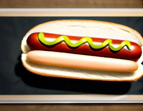 Prompt: Make a hotdog with just bread