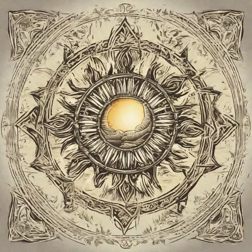 Prompt: evolving sun logo