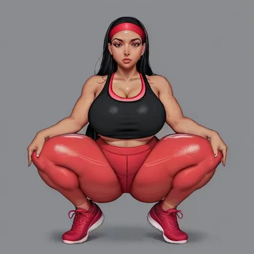 Prompt: 3 Elegant, beautiful, thick Latina, sweating, stretching out with her friend Sasha Brazilian while doing squats on each other, bodies stacked on one another bootys touch, sweat dripping over body and round , dressed in a sporty, tight matching red yeezy workout fit, shorts wearing beat slim headband plus model, curvy, long black hair, 👾 Dive into the world of fantasy gaming with Midjourney's Fantasy Monster Gaming PFP Avatar Pics! 🎮👹 Create your dream avatar from a vast selection of fantastical creatures and characters. ✨ Unleash your imagination and stand out in the gaming universe. 🌌 Whether it's a fierce dragon, a mystical elf, or a menacing orc, the choice is yours! 🐉🧝‍♂️👿 Elevate your gaming persona and make it uniquely yours. 💪 Level up your avatar with Midjourney now! 🚀🎮 short women, rendered in unreal engine, octane 5.5