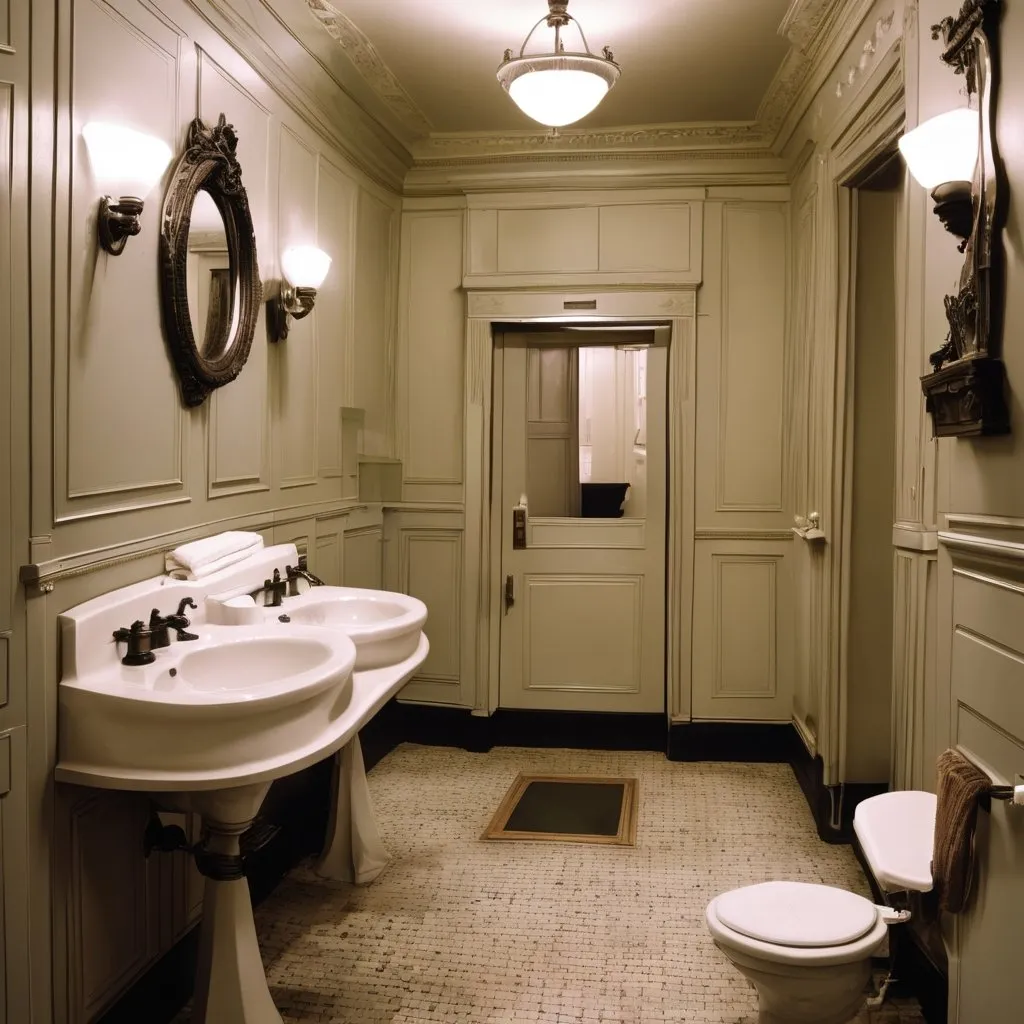 Prompt: What would Albert Einstein's bathroom look like?