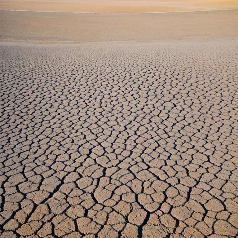 Prompt: A lone figure walks slowly through the barren desert landscape. Sand and dust stretch to the horizon in all directions, an endless sea of dull ochre as far as the eye can see. 

The hot sun beats down relentlessly, baking the land. Not a plant or tree can be seen to provide shelter from its ruthless glare. Only dry, cracked earth as far as one can walk.

A sense of desperation hangs thick in the heavy air. The lone traveler is slowly being crushed under the crushing weight of isolation and lack of refuge. 

On the horizon, angular black shapes cut unnatural lines against the dusty sky. Fortresses of steel and concrete, stark symbols of oppression dominating the wasteland. 

Windows like lifeless eyes stare coldly from towering walls, daring any soul to approach. Razor wire spools sinister threats along the tops of barricades.

As the small figure pushed onward through a landscape leached of all color and kindness, a grim understanding takes hold - this is a land and people left to rot under an oppressive system with no hope of escape nor change on the dead horizon. 

Render this bleak scene as a solemn allegory for lives drained of hope living under oppression's boot. Let the atmosphere of despair linger heavily as one soul plays out their inevitable return to the walls looming in the distance. No music, just the howl of the empty wind.