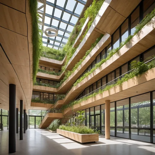 Prompt: sustainable biophilic Architectecture building