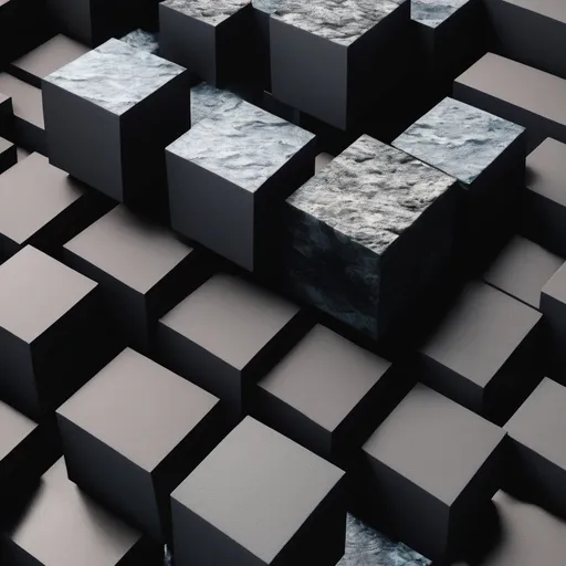 Prompt: 3D CUBE WITH ROCKLAVA TEXTURE