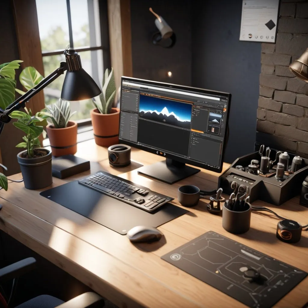 Prompt: outils de developpement informatique, rendered in unreal engine, octane, 5.5