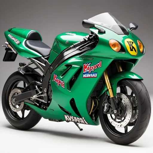 Prompt: def leppard kawasaki ninja motorcycle