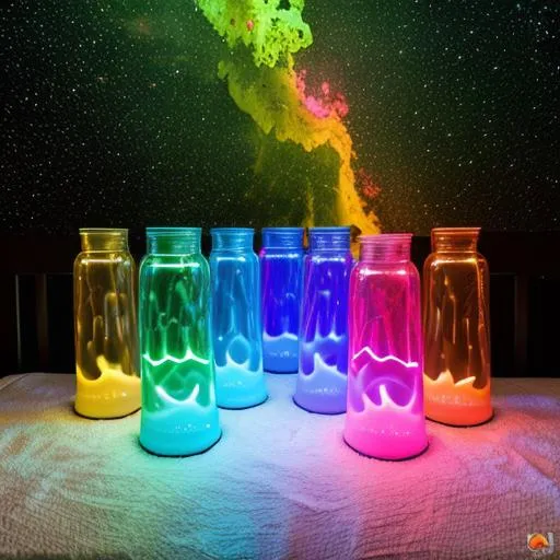 Prompt:  alien lava lamps 