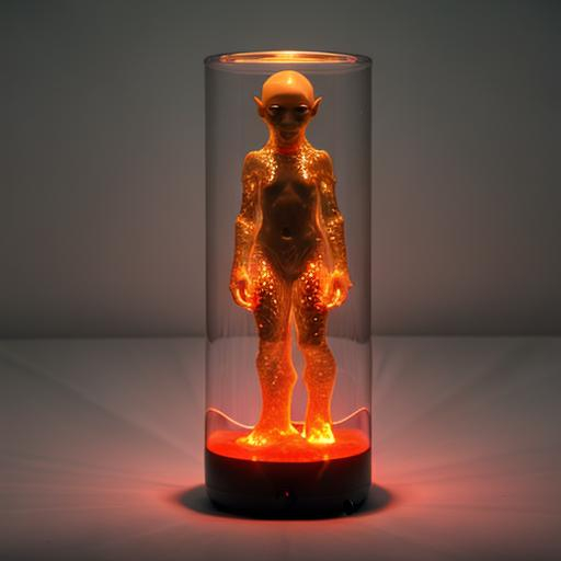 Prompt: Lava lamp alien