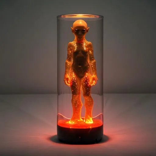 Prompt: Lava lamp alien