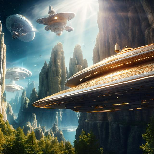 Prompt: beautiful photograph of most beautiful fictional, spaceship, goodnes, heavenly, royal, White and golden, extremely, detailed environment, detailed blur background, intricate, detailed skin, natural colors , High-resolution, professionally color graded, photorealism, 8k, moody lighting.