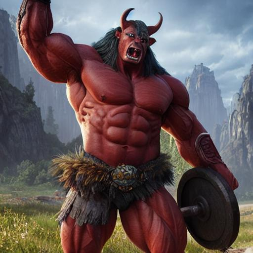 Prompt: beautiful photograph of most beautiful fictional, warrior, orc, with pumped muscles and muscular arms and vein, extremely, detailed environment, detailed background, intricate, detailed skin, natural colors , professionally color graded, photorealism, 8k, moody lighting.