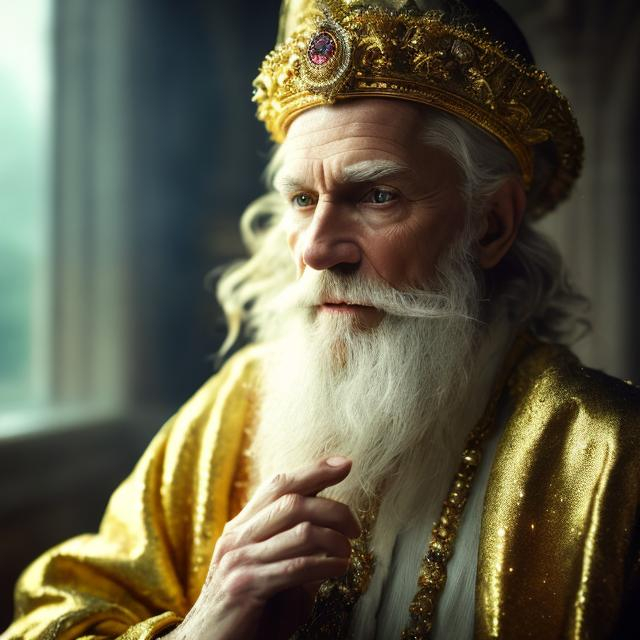 Prompt: beautiful photograph of most beautiful fictional, wizard, oldman, goodnes, heavenly, royal, White and golden, extremely, detailed environment, detailed blur background, intricate, detailed skin, natural colors , High-resolution, professionally color graded, photorealism, 8k, moody lighting.