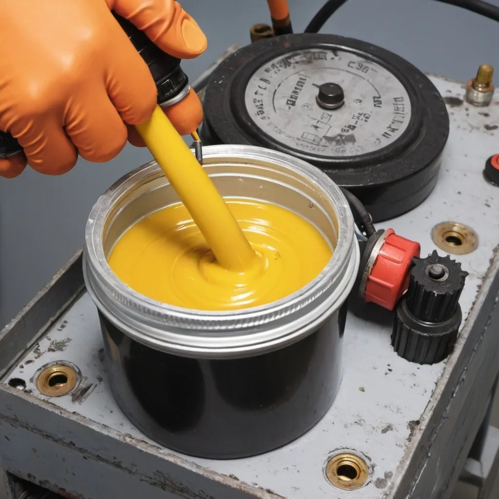 Prompt: electrical grease using on electrical equipment